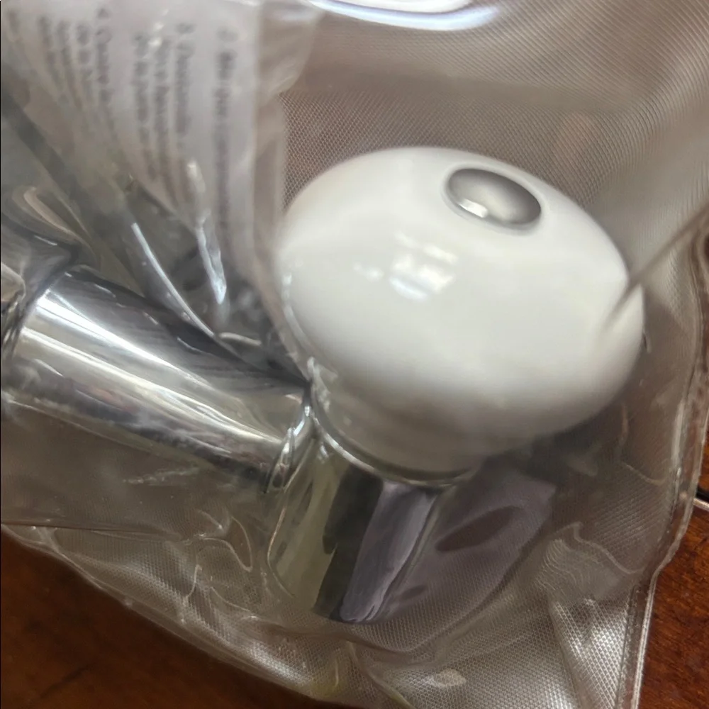 InterDesign Chrome and White Wall/Robe Hook Set of 2